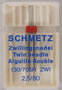 Schmetz Tweelingnaald 2.5 / 80